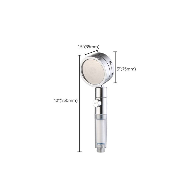 Lisslune | Modern Handheld Showerhead 3 Spray Round Metal Shower Heads