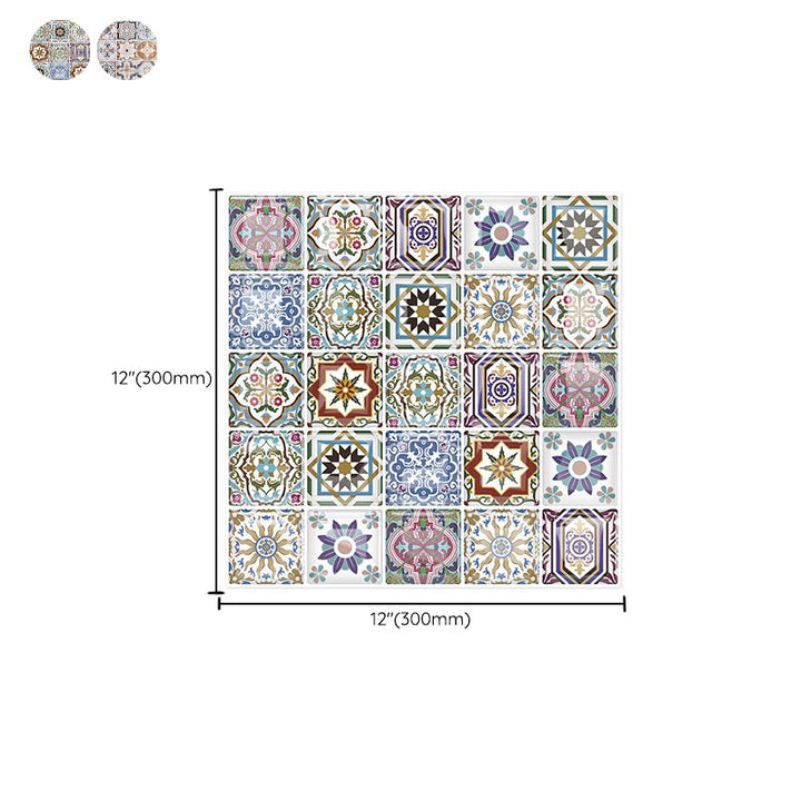Lisslune | 12"x 12" Resin Mosaic Tiles Square Self-adhesive Tiles for Backsplash & Wall Tile