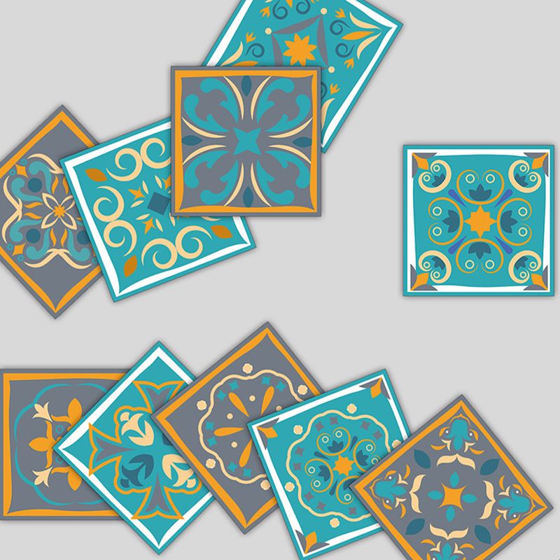 Lisslune | PVC peel and stick backsplash mosaic tiles wallpaper with square shape