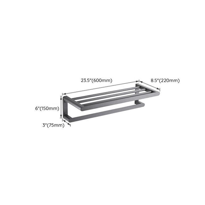Lisslune | Modern Stainless Steel Towel Ring Bathroom Set Bathroom Shelf Bathroom Accessories Set