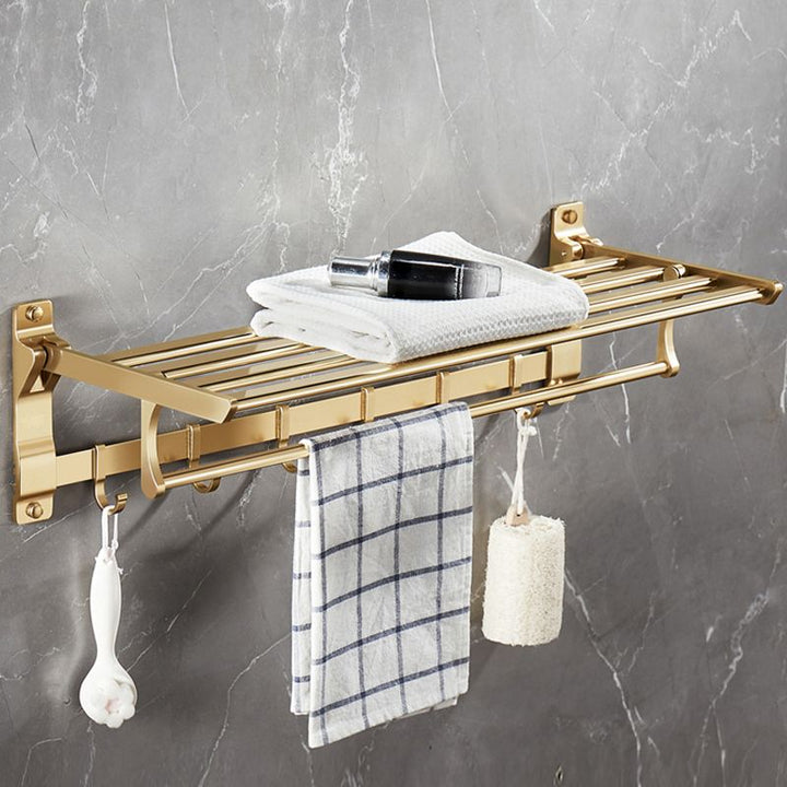 Lisslune | Modern Metal Bathroom Hardware Set Gold Bathroom Accessories Hardware Set