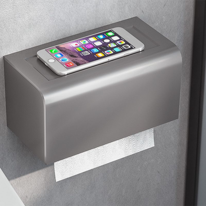 Lisslune | Modern Bathroom Accessory Set Towel Bar Paper Holder Gray Bathroom Accessory Set