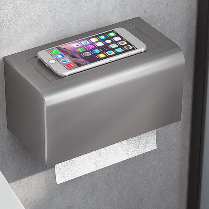 Lisslune | Modern Bathroom Accessory Set Towel Bar Paper Holder Gray Bathroom Accessory Set
