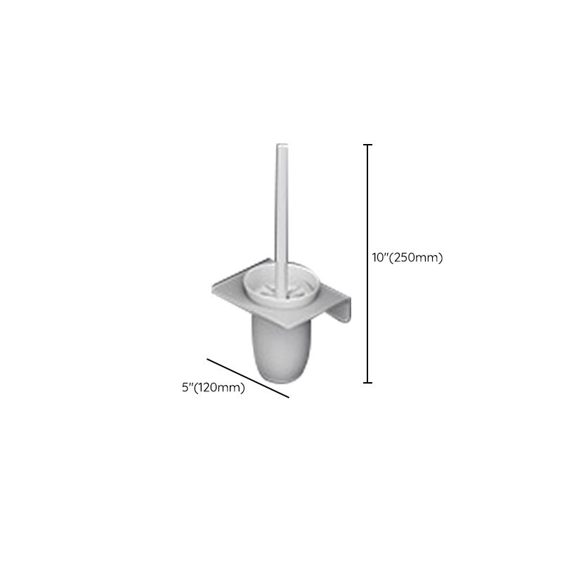 Lisslune | White contemporary bathroom accessories set stainless steel aluminum bathroom set