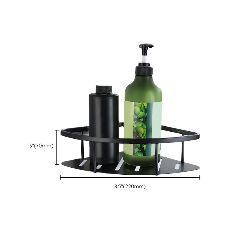 Lisslune | Modern Bathroom Hardware Set Bath Shelf Towel Bar Black Bath Hardware Set