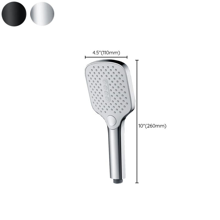 Lisslune | Contemporary Fixed Shower Head Square Metal Shower Head Combo