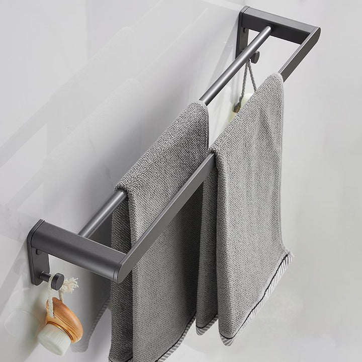 Lisslune | Modern Gray Bathroom Accessory As a Single Piece or As a Set Made of Metal