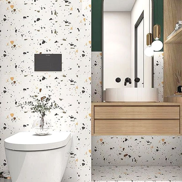 Lisslune | Polygon Peel and Stick Back Wall Tile PVC Smooth Peel and Stick Tile for Kitchen