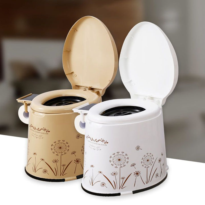 Lisslune | Modern Plastic Floor-Mounted Toilet Bowl with Seat for the Bathroom