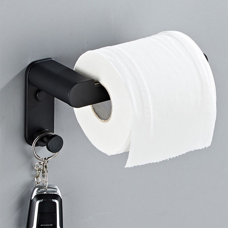 Lisslune | Metal Bathroom Set 5-piece Modern Style Black Bathroom Accessories Set