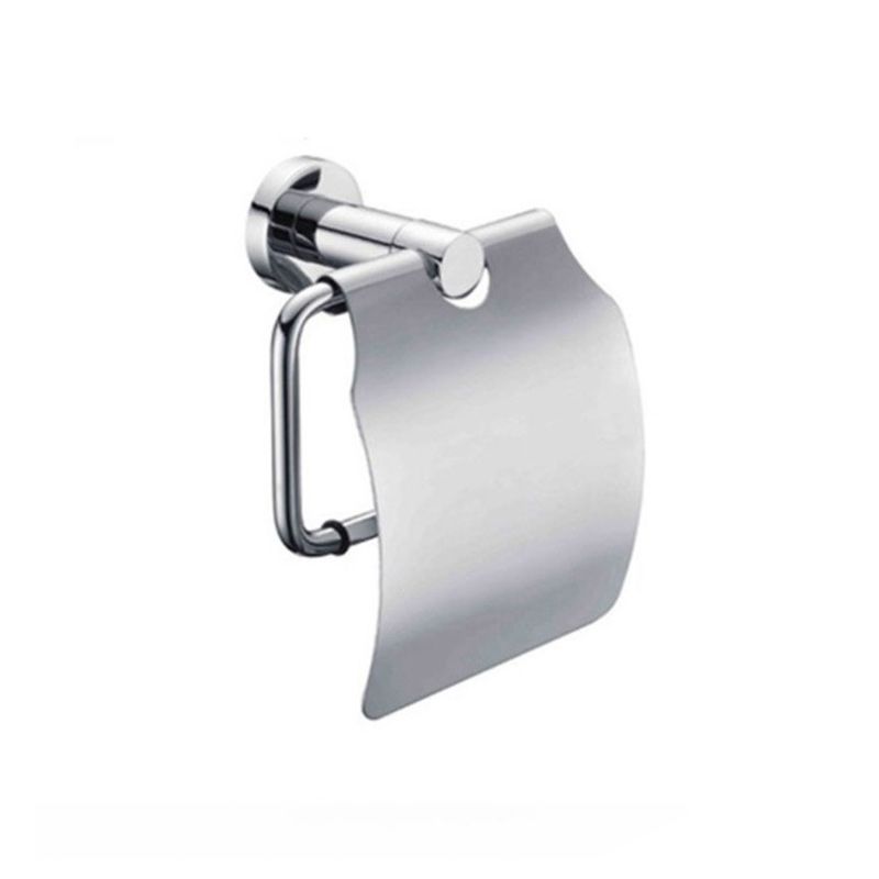 Lisslune | Polished Chrome Modern Bathroom Accessories Set with Towel Bar/Paper Holder