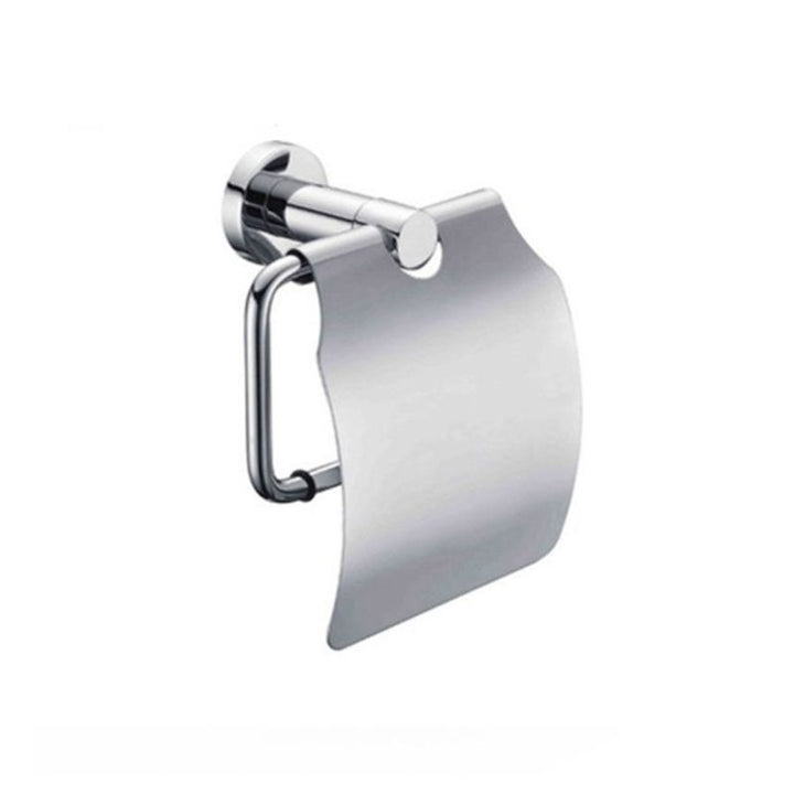 Lisslune | Polished Chrome Modern Bathroom Accessories Set with Towel Bar/Paper Holder