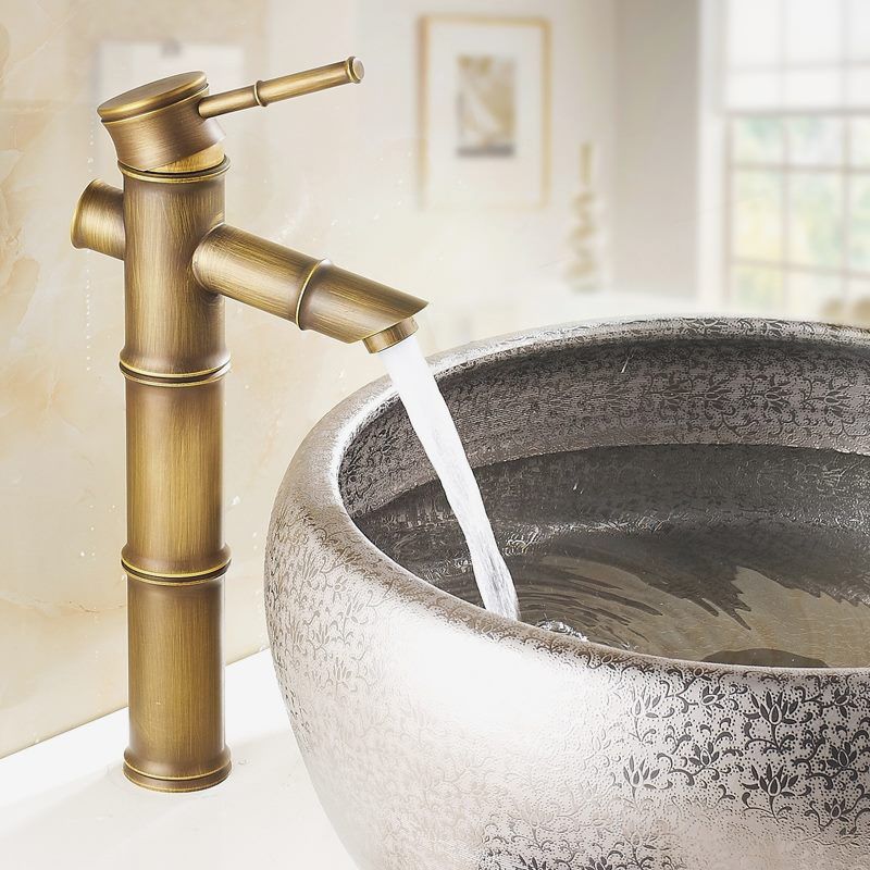 Lisslune | A hole water tap country sink bathroom faucet with single lever handle