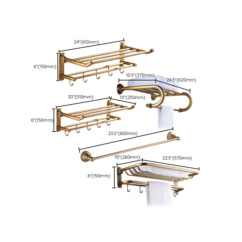 Lisslune | Traditional Bathroom Accessories Hardware Set Brass Accessories Hardware Set