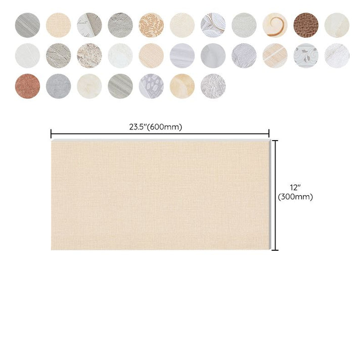 Lisslune | Modern Peel and Stick Tile Ceramic Single Plate Rectangular Peel & Stick Mosaic Tile