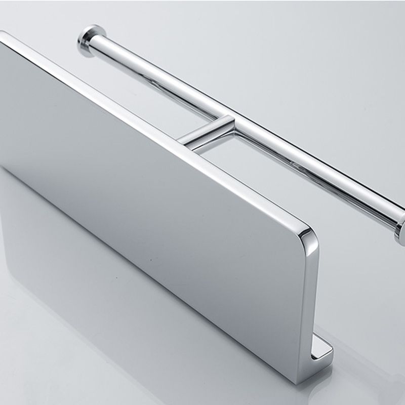 Lisslune | Contemporary 2-piece Bathroom Set in Polished Chrome Stainless Steel Toilet Paper Holder