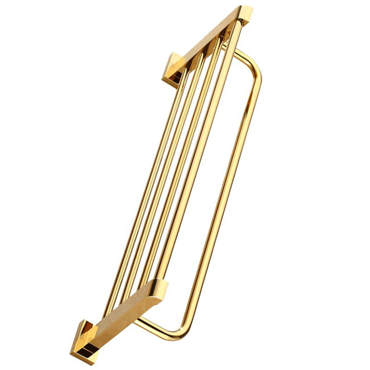 Lisslune | Modern Towel Bar Bathroom Hardware Set Bathroom Shelf Gold Bathroom Accessory Set