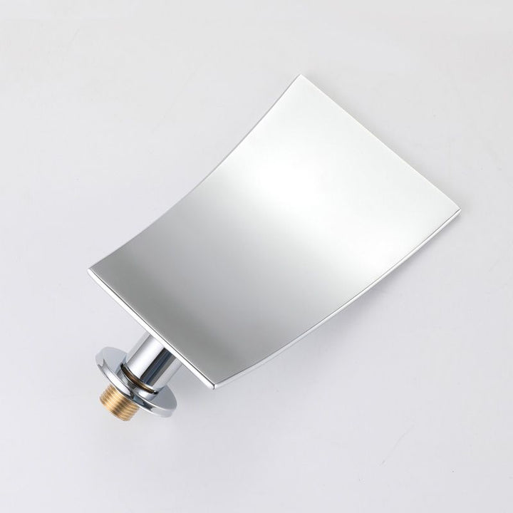 Lisslune | Modern Wall-Mounted Bathroom Faucet Low Arc Solid Brass Faucet