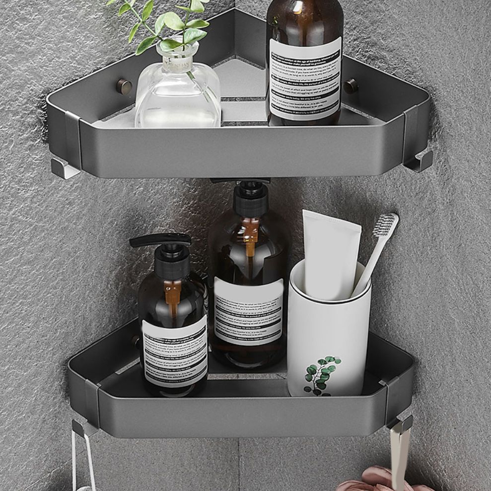Lisslune | Stainless Steel Bathroom Accessory Set Modern Triangle Basket