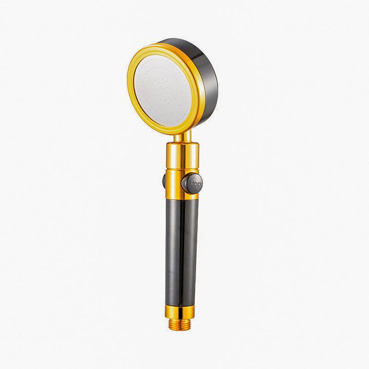 Lisslune | Metal Shower Head Round Hand Shower with Adjustable Shower Heads
