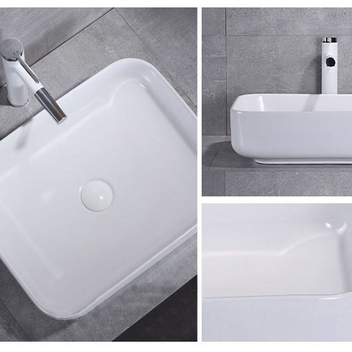 Lisslune | Porcelain Wash Basin Modern Simple Wash Bowl Bathroom Sink