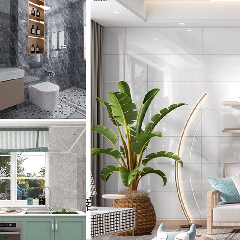 Lisslune | Modern Peel and Stick Backsplash Tiles Rectangular Home Depot Peel and Stick Tiles