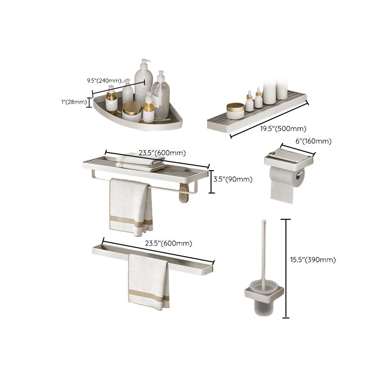 Lisslune | Modern Bathroom Accessory Set Paper Holder Bathroom Shelf Bathroom Accessory Kit