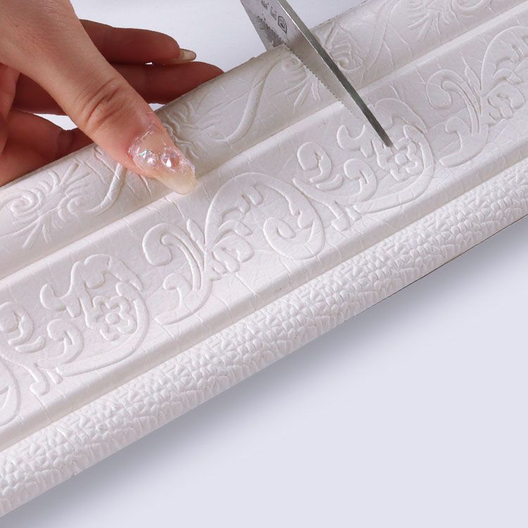 Lisslune | Modern Baseboards 3D Embossing Baseboard PVC Stereo Base Set of 1