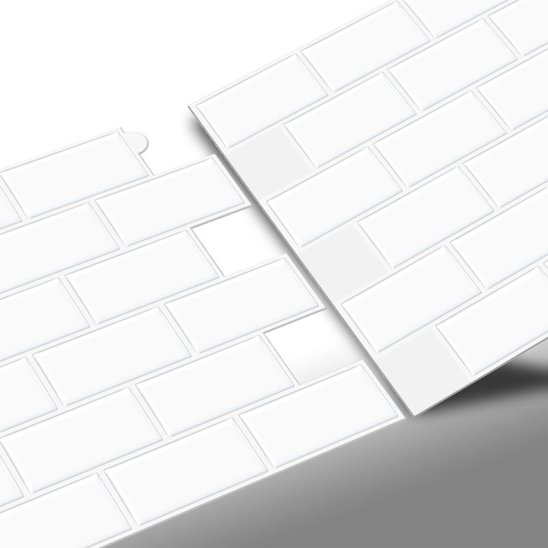 Lisslune | Square Peel & Stick Tile Stone Composite Tile for Kitchen Backsplash