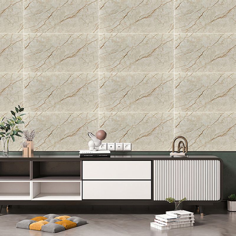 Lisslune | Rectangular Peel and Stick Back Wall Tile Modern Tile-Peel & Stick