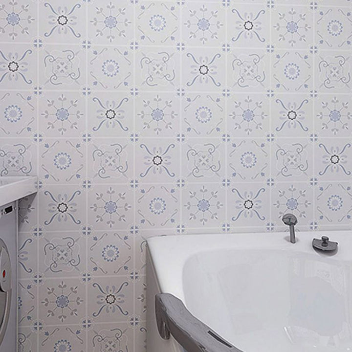 Lisslune | Spanish Pattern Single Tile Waterproof Peel & Stick Tile for Splashback Wall