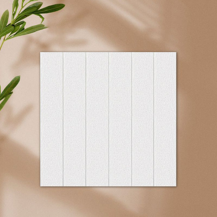 Lisslune | Solid color 3D embossed wall panel waterproof foam interior wall tile
