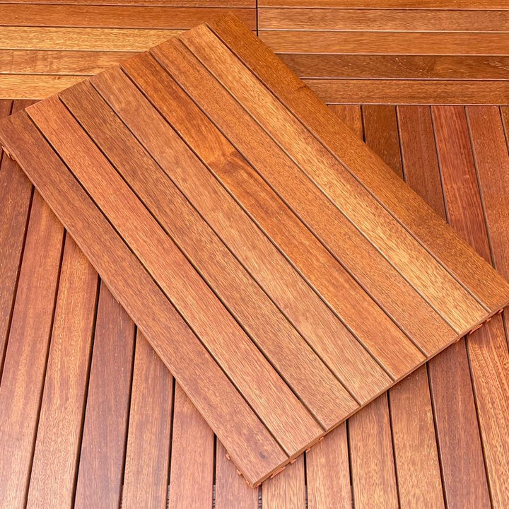 Lisslune | Outdoor Patio Wood Decking Interlocking Plank