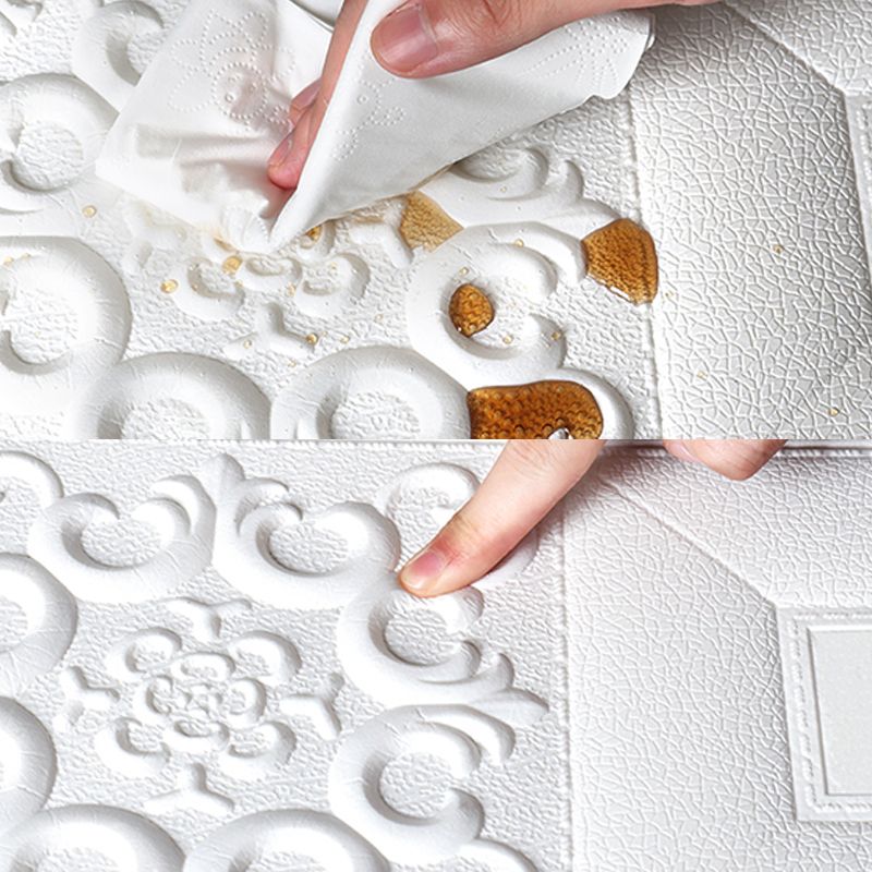 Lisslune | Modern Pearl Wall Bowls PVC Wall Access Panel Peel and Stick Wall Tile Set of 10