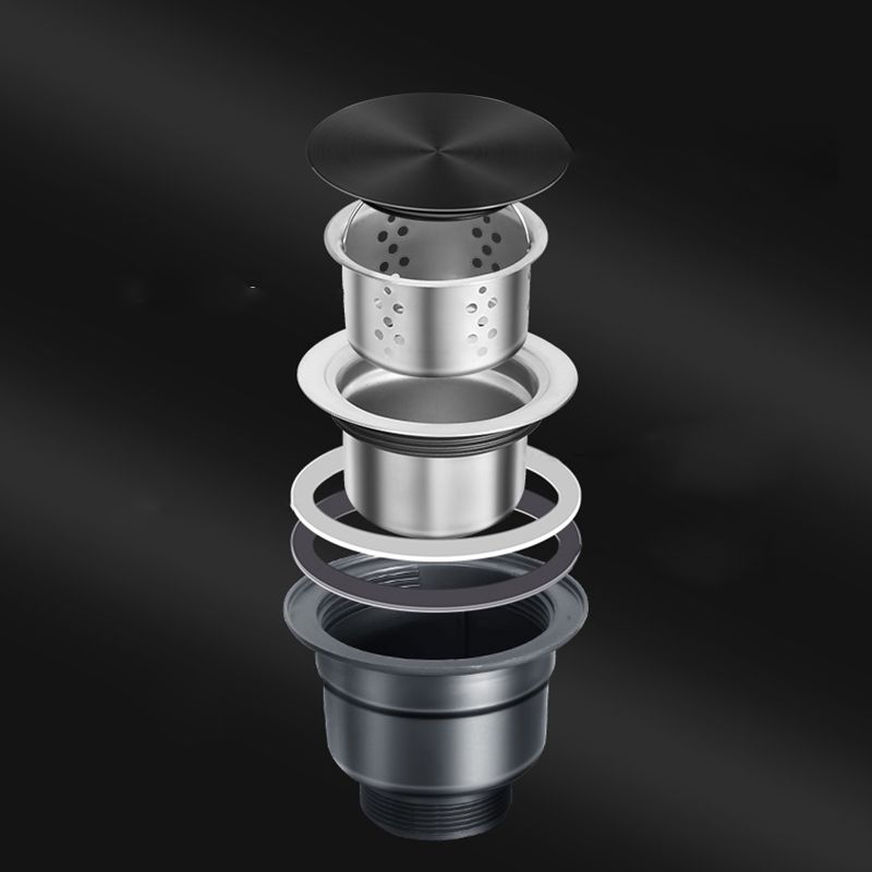 Lisslune | Classic Round Sink Stainless Steel Built-in Sink Non-Slip Round Basin for the Kitchen