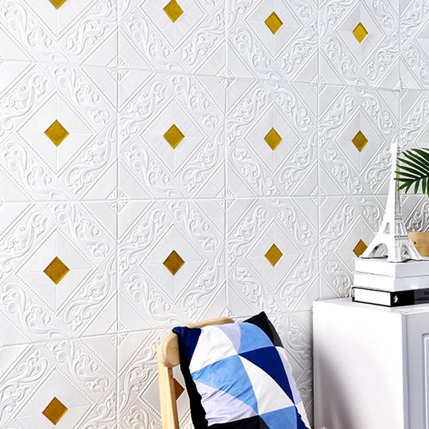 Lisslune | Modern Tin Backsplash Cover Three-Dimensional Printing Wall Ceiling Panel
