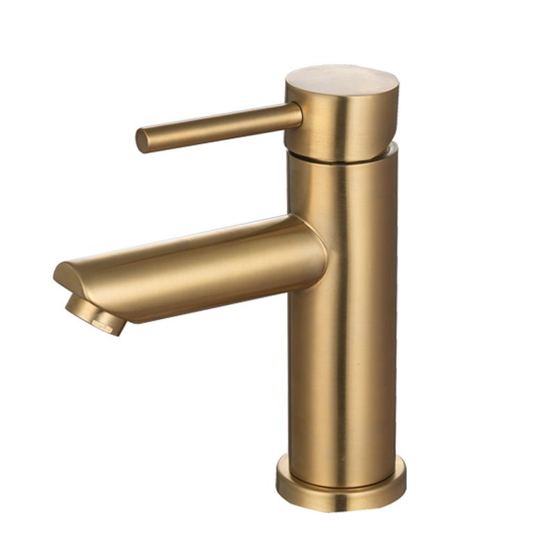 Lisslune | 1-Handle Gold Nickel Wide-Running Faucet Single Hole Lever Sink Faucet with Drain