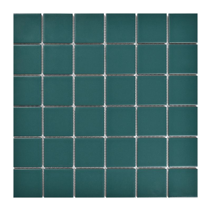 Lisslune | Square Mosaic Peel & Stick Tile in Green Water-resistant Mosaic Tile