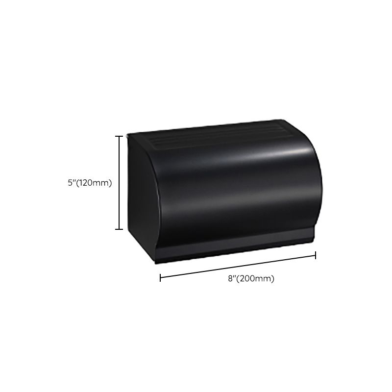 Lisslune | Contemporary Bathroom Accessory Set Black Surface Bathrobe Hook/Towel Ring Bar