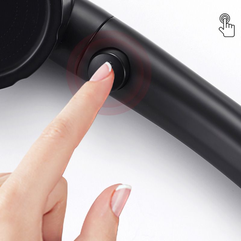 Lisslune | Contemporary Showerhead Round Handheld Showerhead Combination in Black