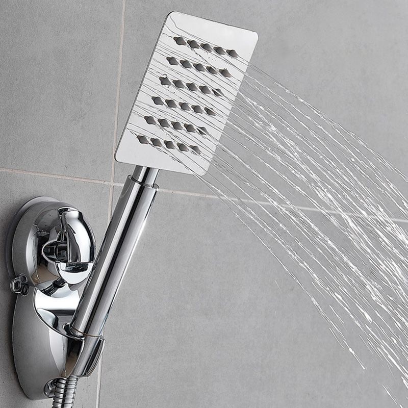 Lisslune | Square Metal Double Shower Heads Modern Shower with Shower Hose