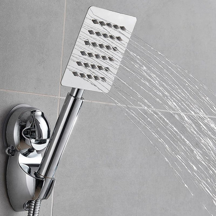 Lisslune | Square Metal Double Shower Heads Modern Shower with Shower Hose