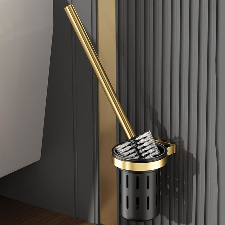 Lisslune | Contemporary stainless steel bathroom accessories as a single piece or in a set in black and gold