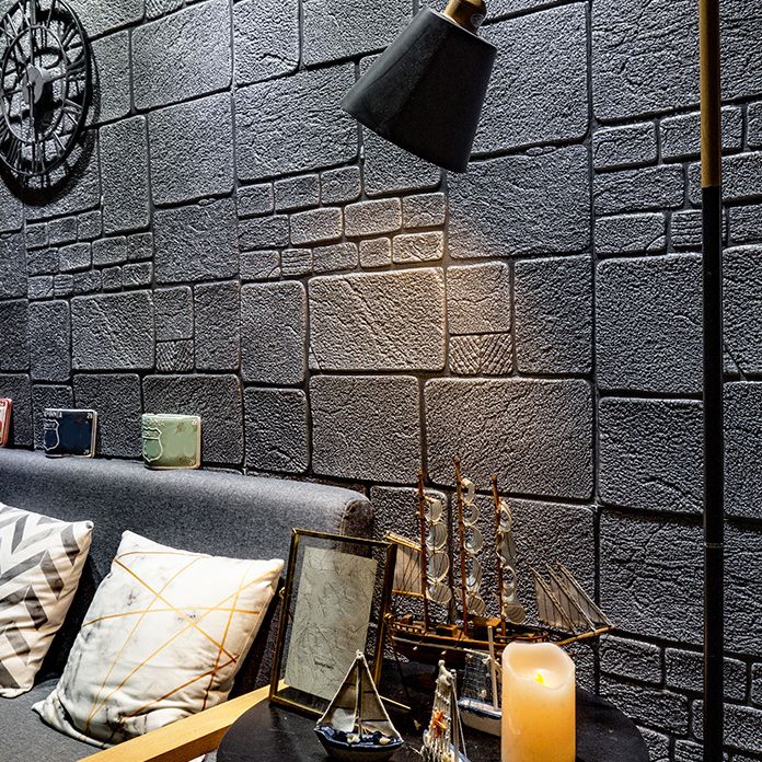 Lisslune | Modern Wall Covering 3D Brick Peel and Stick Waterproof Wall Covering