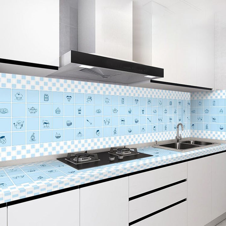 Lisslune | Modern splash protection wall tile PVC self-adhesive wallpaper for kitchen backsplash