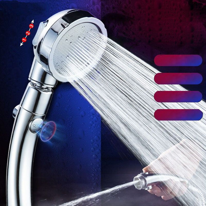 Lisslune | Contemporary Shower Combination Hand Shower Plastic Wall Mount Round Shower Head Combination