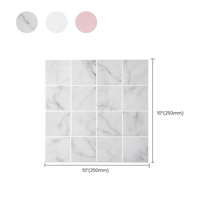 Lisslune | Modern Wallpaper Peel and Stick Backsplash Tile PVC Peel and Stick Tile for the Bathroom