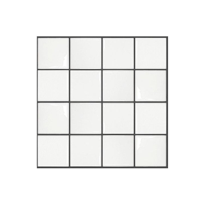 Lisslune | Square Peel and Stick Wall Tile PVC Waterproof Mosaic Tiles Wallpaper