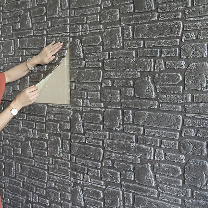 Lisslune | 3D artificial stone wall panel industrial style living room wall panel (pack of 10)