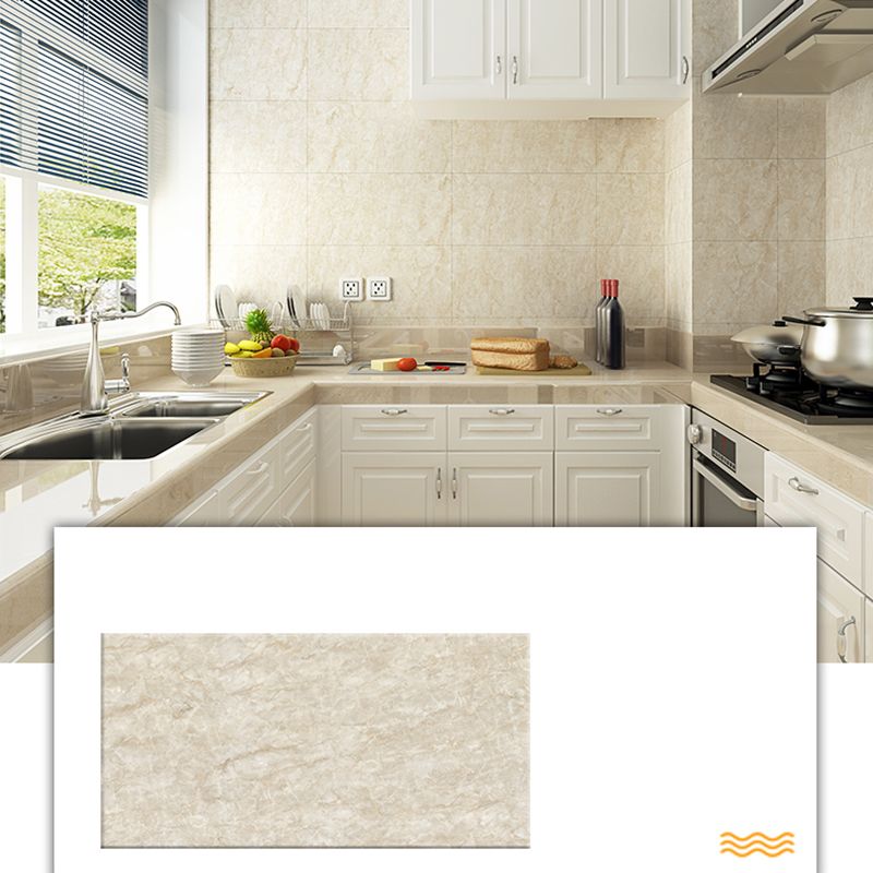 Lisslune | PVC Rectangular 3-Pack 12" X 23" Peel & Stick Mosaic Tile Kitchen and Bath Backsplash